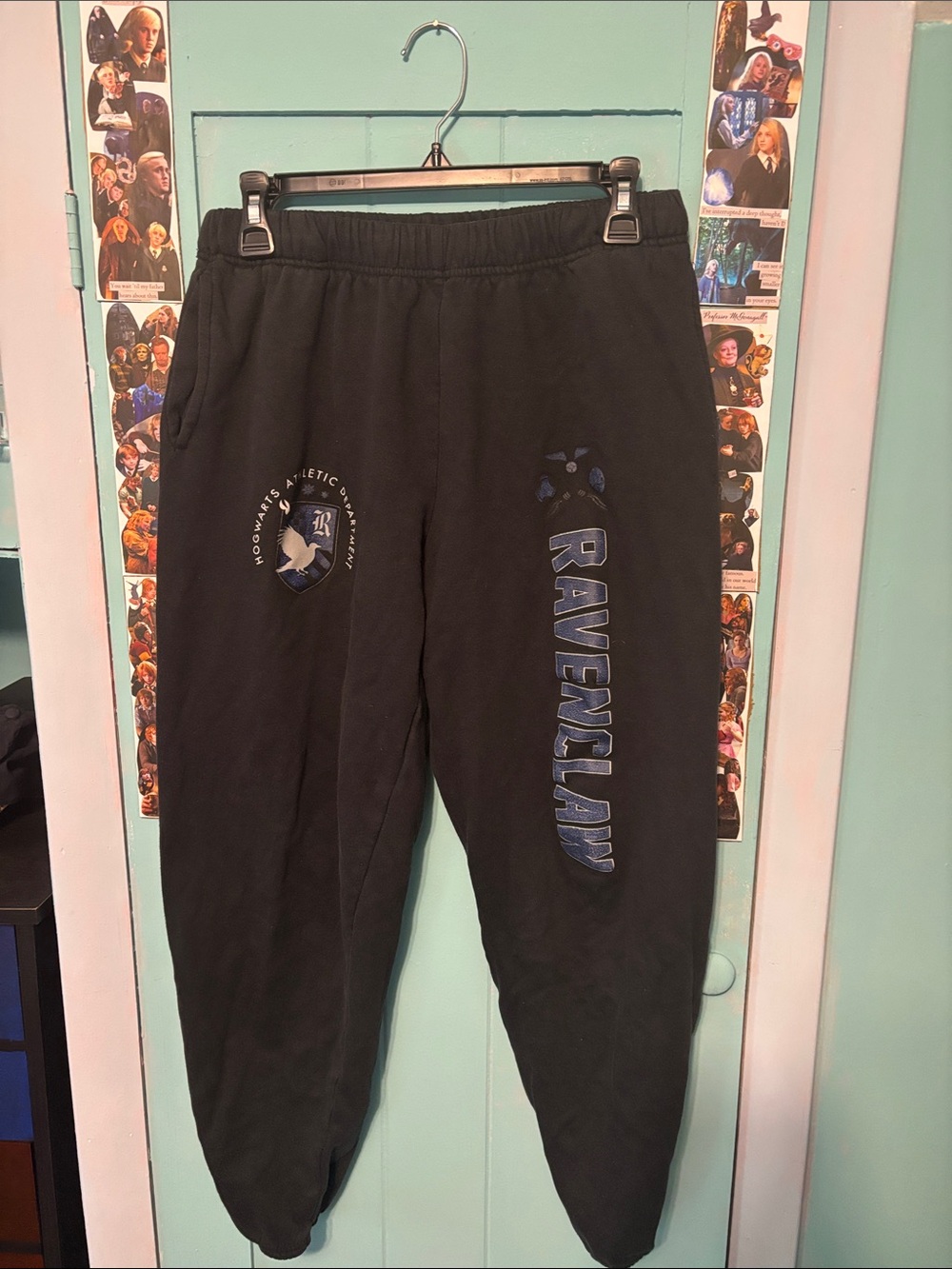Ravenclaw Black Graphic Joggers